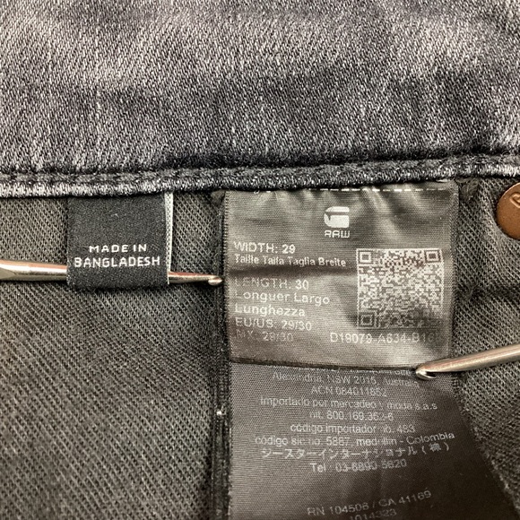 G RAW LHANA Factory Faded Gray Jeans Mens 29 - Picture 13 of 16